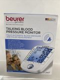 Beurer Talking Blood Pressure Monitor BM50 XL Display Arm Cuff #0676
