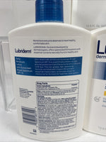 (4) Lubriderm Daily Moisture Lotion with Sunscreen Spf 15 13.5 oz 4/22+