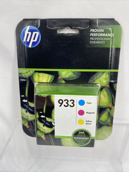 Original HP 933 Tri-Color CMY Cyan Magenta Yellow Ink Cartridges