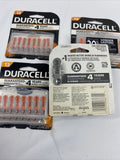 (4) Duracell 13 Hearing Aid Batteries Easy Tab 24&16 Pack 64 Total 2019