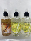 (3) Bodycology Layering Body Mist Moment Zing Delight Vanilla Orchid Lemon Grass