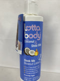Lottabody Coconut & Shea Oils Sleek Me Blowout Lotion Straighten Hair  (8oz)