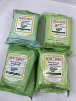 (4) Burt's Bees Facial Cleansing Towelettes Cucumber Sage 30ct Each 120ttl