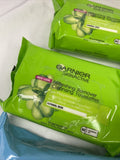(3) Garnier Micellar Refreshing Cleansing Wipes 25 Each 75 Towelette