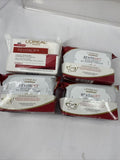 (4) L'Oreal RevitaLift Radiant Smoothing Wet Cleansing Towelettes Makeup 30 Each