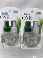 (2) Febreze One Scented Oil Plug In Refills BAMBOO Scent 4 Total