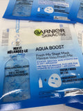 (4) Garnier SkinActive Aqua Boost Fresh-Mix Sheet Mask Hyaluronic Acid Face