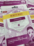 (6) Burt's Bees Renewing Biocellulose Gel Face Masks Reduce Fine Lines wrinkle