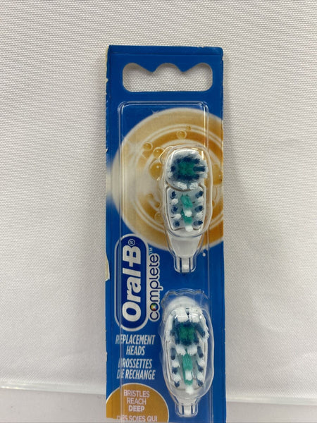 Oral-B Complete Deep Reach Bristles Replacement Heads New
