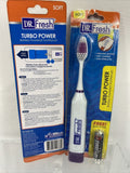 (2) Dr. Fresh Dailies Turbo Power Battery Powered Toothbrushes Purple