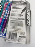 (2) Promarx Clique FX Refillable Pencils Smear-free Comfort Grip Polka Dot Pink