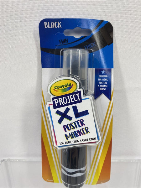 Crayola Project XL Poster Marker BLACK Low Odor For Signs Posters COMBINE SHIP!