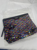 New Victoria’s Secret Multicolor Sequin Clutch Makeup Bag Tote