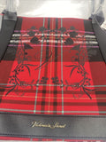 Victoria's Secret Red Black 2020 Multi-Color Plaid Christmas Tote Bag Weekender