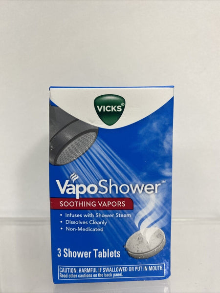 Vicks VapoShower Soothing Vapors Tablets 3 Ct Shower Steam Vapo