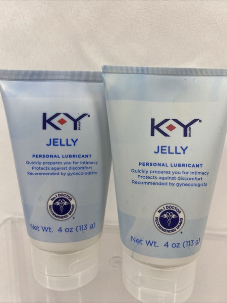 (2) KY Jelly Personal Lubricant 4oz SEALED K-Y 6/21+