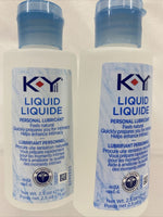 (2) KY Liquid Personal Lubricant SEALED K-Y Water Based 2.5each  5oz Total