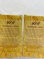 (2) KY Warming Liquid Personal Lubricant, Warm Natural Feeling 2.5oz 10/21