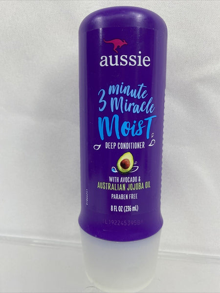 Aussie 3 Minute Miracle Moist deep Conditioner Treatment Avocado 8oz each