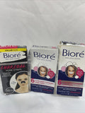 (3) Biore Ultra Deep Cleansing Pore Strips 6 Nose Per Box & charcoal nose 18ct
