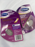 (2) Clear Dr. Scholl's Gel Arch Support Pad Heel No Slip Rubbing Stylish Step