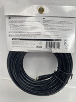 PHILIPS RG6 Coaxial Cable 25 Ft. Audio/Video Antenna Satellite F Screw On