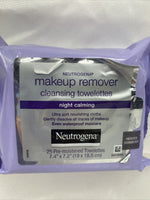 Neutrogena Makeup Remover Cleansing Wipes Night Calming 25 Count towelette