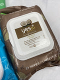 (5) Yes to  Cotton coconut cucumber Hydrate Cleansing￼￼ Towelette Wipes