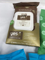 (5) Yes to  Cotton coconut cucumber Hydrate Cleansing￼￼ Towelette Wipes