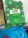 (5) Yes to  Cotton coconut cucumber Hydrate Cleansing￼￼ Towelette Wipes