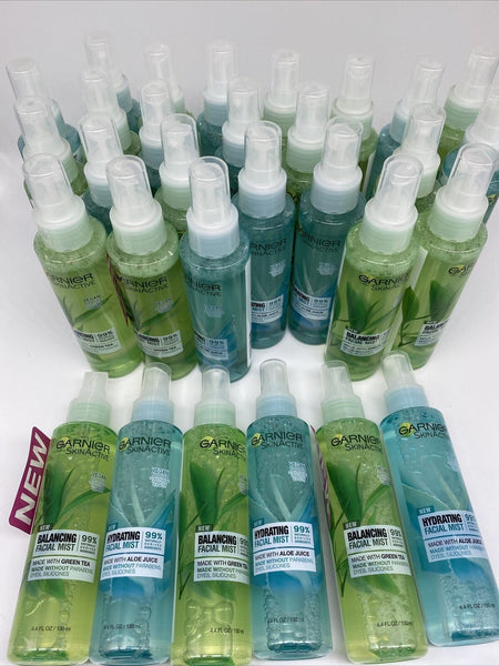 (30) Garnier Face Mist Bulk Lot Aloe & Green Tea Moisturize Hydrating 4.4oz