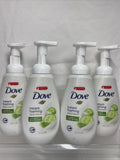 (4) Dove Instant Foaming Body wash Cucumber￼Green tea￼ Moisture Pump 13.5oz