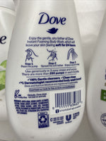 (4) Dove Instant Foaming Body wash Cucumber￼Green tea￼ Moisture Pump 13.5oz