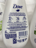 (4) Dove Instant Foaming Body wash Cucumber￼Green tea￼ Moisture Pump 13.5oz