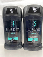 (9) AXE Apollo Fresh  AntiPerspirant Deodorant Dry stick 2.7 Ounce