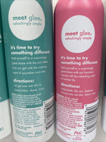 (4) Glee Cucumber Shave Gel & Mousse for Women summer lily Aloe 7oz