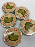 (5) Burt's Bees Lemon butter cuticle creme tin .3OZ