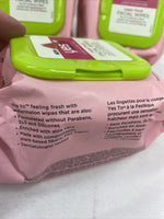 (6) Yes To Watermelon Light Hydration Super Fresh Facial Wipes Towelette 40ct