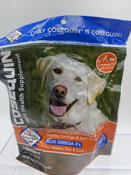 Cosequin Maximum Strength Joint Soft Chews Plus Omegas w/MSM 60 Chews 9.5oz