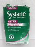 Systane Ultra Lubricant Eye Drops TWIN- 10 ml x 2 bottles 4/21