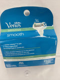 Gillette Venus Sensitive Smooth Razor Cartridges, 4 refill cartridges Elixir