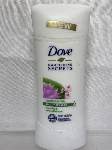 Dove Nourishing Secret Calming Waterlily Antiperspirant Deodorant Stick 2.6oz