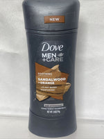 Dove Men+Care Soothing SANDALWOOD & ORANGE Antiperspirant Deodorant Stick 2.6oz
