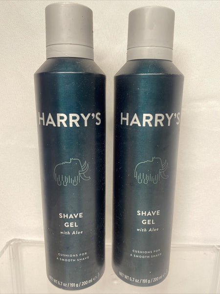 (2) Harry's Rich Lather Foaming Shave Gel with Aloe - 6.7 oz Mens