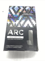 (2) ARC Smile Amplifier 1 Week Whitening Kit Strip 7 Treatments Upper Lower 7/22