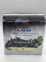 Crest 3D Whitestrips Charcoal Mint, Teeth Whitening Kit, 28 Strips 8/21