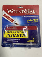 Stop Bleeding Instantly WoundSeal Topical Powder Protect 4 Tubes COMBINESHIP