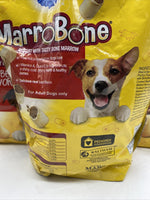 (3) Pedigree Marrobone Dog treats 1.5 lb pouch Real beef flavor