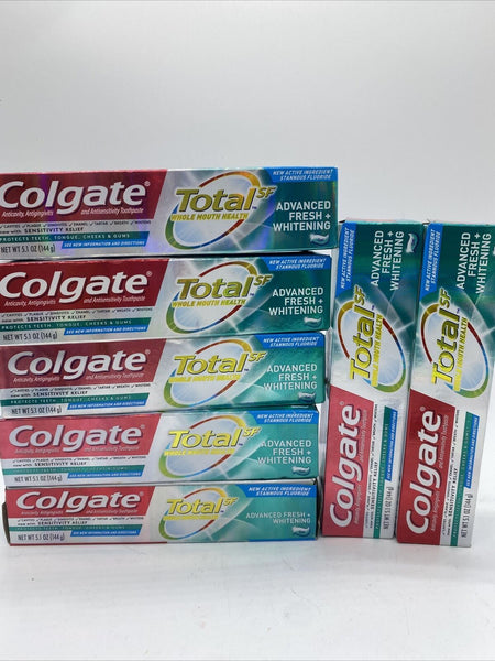 (7A) Colgate Total Advanced Fresh + Whitening Toothpaste Gel 5.1 oz. 10/22
