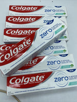 (7) Colgate Zero Toothpaste Clear Gel Peppermint 4.6 Oz Vegan All Natural 2022